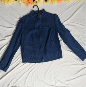 Gap Blue Linen Jacket Size Medium